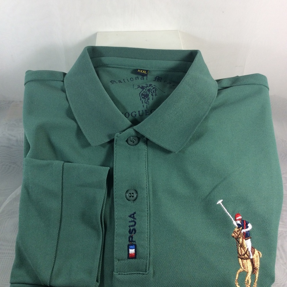 Polo Teen/Big Kid Size XXXL Dark Green Long Sleeves - New